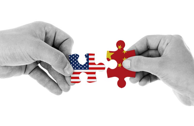 États-Unis vs Chine. Image par Henrikas Mackevicius de Pixabay