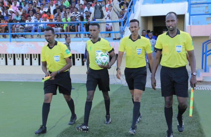 match de supercoupe des arbitres de la FIFA. Photo par Omar Ibrahim Abdisalam.