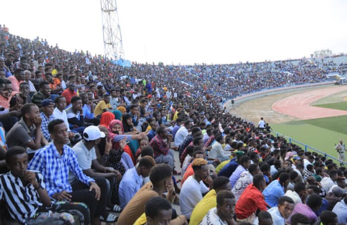 Foule au match de Super Coupe. Photo par Omar Ibrahim Abdisalam.