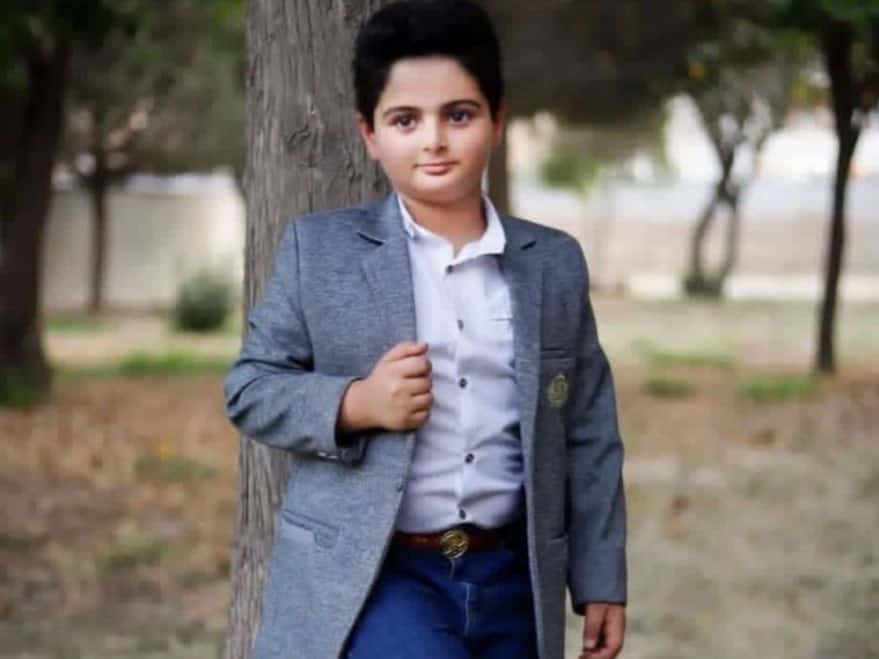 Kian Pirfalak, un enfant iranien de neuf ans, tué par balle dans la ville d’Izeh le 16 novembre 2022.