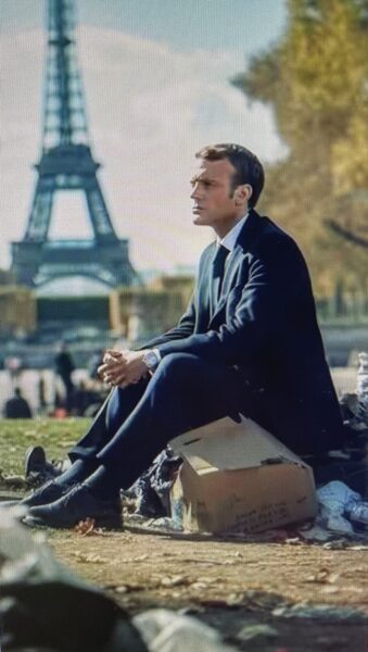 Emmanuel Macron, président déchu de la France - capture d’écran
