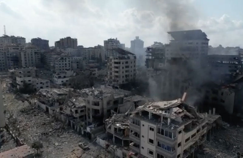Conséquences de Gaza - capture d’écran vidéo du drone