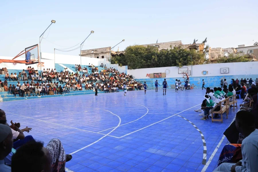 Stade national de basket-ball de Wiish. Crédit photo : Yasin Warsame Abdi